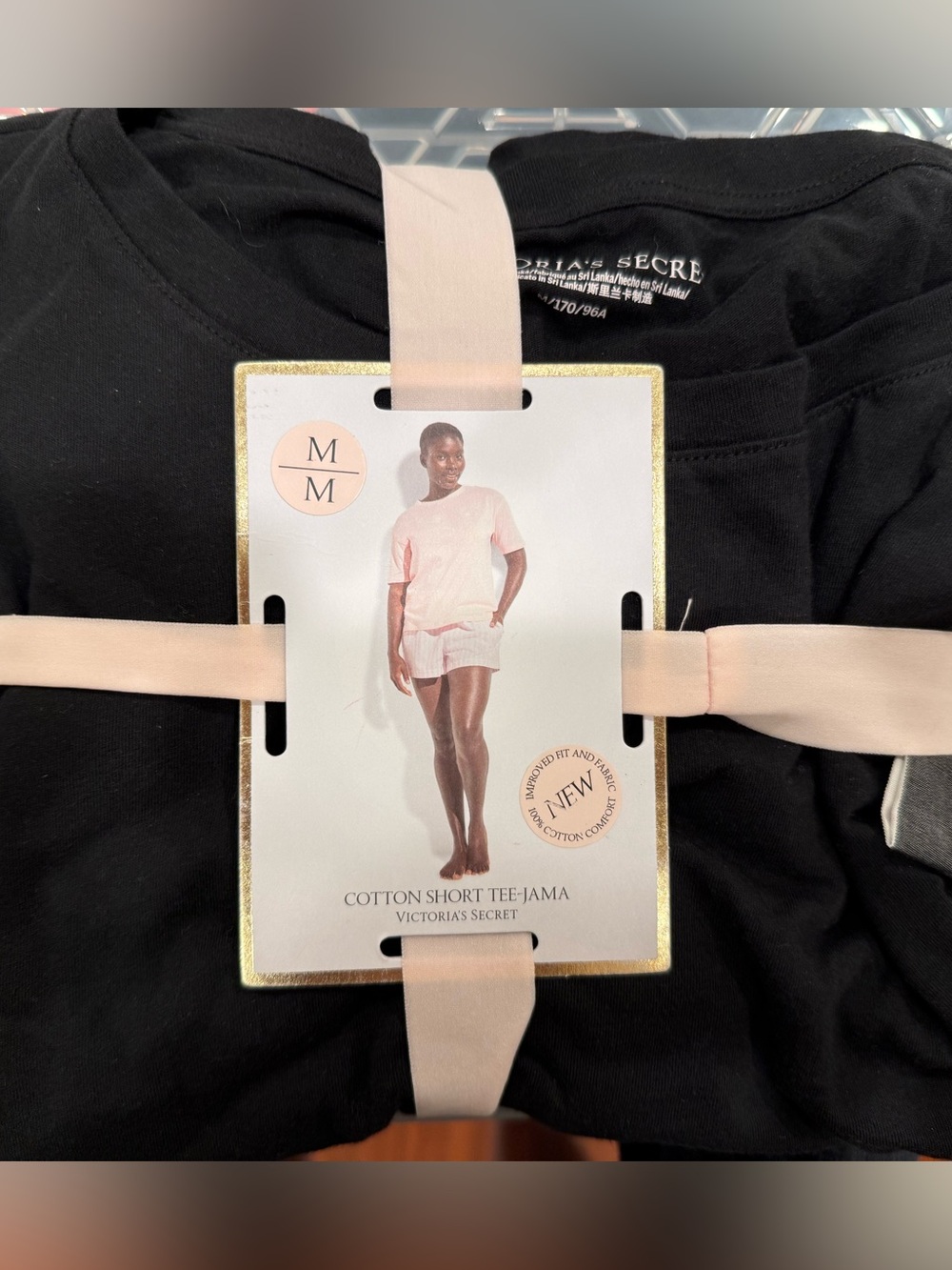 NWOT victorias secret cotton short tee-jama set size M